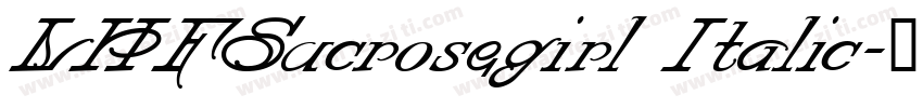 LHFSucrosegirl Italic字体转换